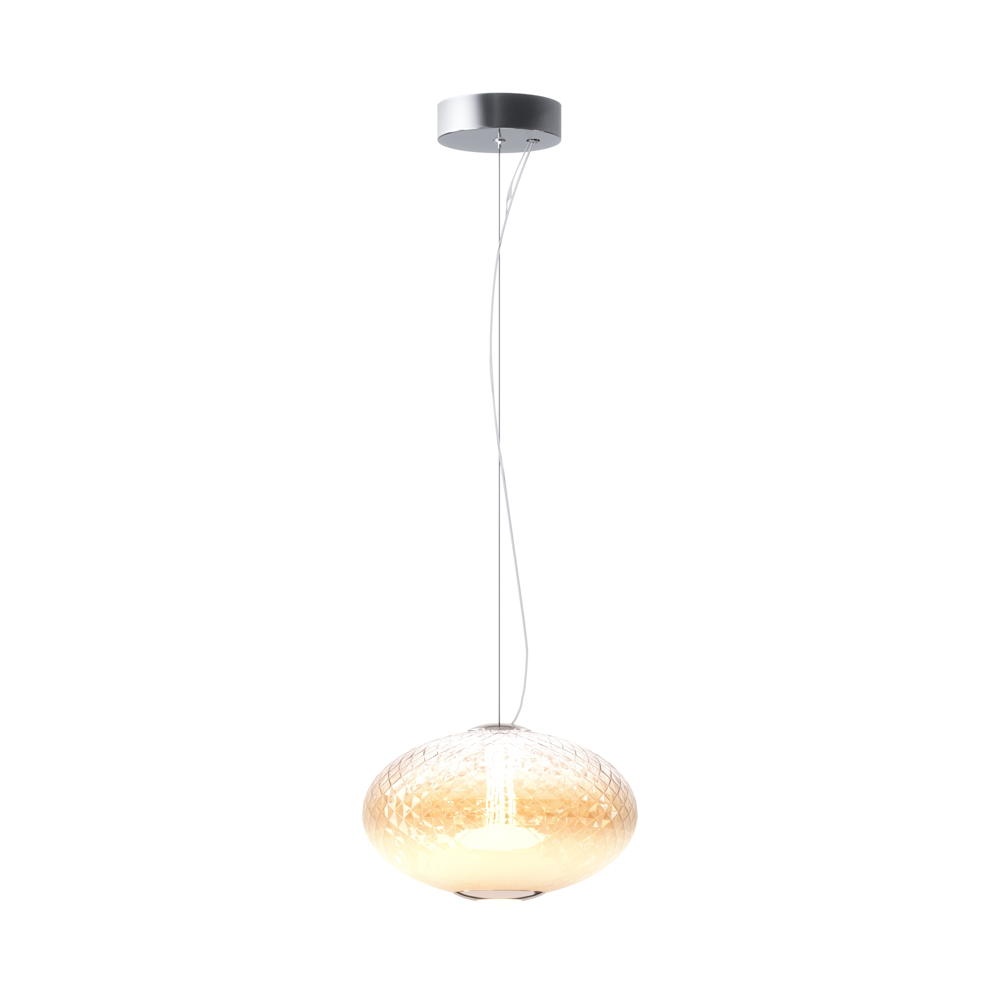 Maytoni Bruma Hänge- & Pendellampe & Hängeleuchte Wohnzimmer Esszimmer LED modern Chrom Metall 1-flammig