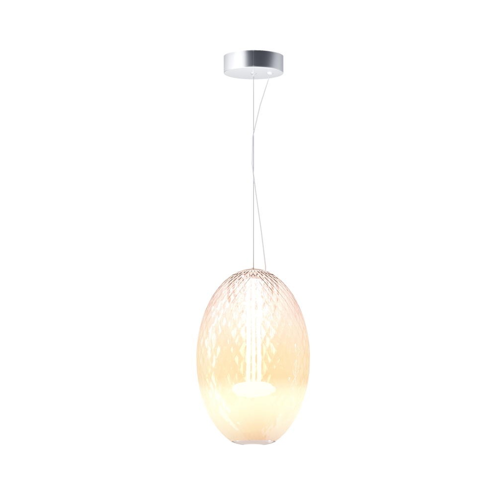 Maytoni Bruma Hänge- & Pendellampe & Hängeleuchte Wohnzimmer Esszimmer LED modern Chrom Metall 1-flammig