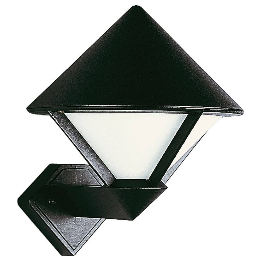 Wandleuchte A-92307, schwarz, Aluguss, Opalglas, E27, 260mm