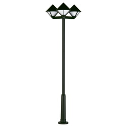Mastleuchte A-92432, 3-flammig, schwarz, Aluguss,...